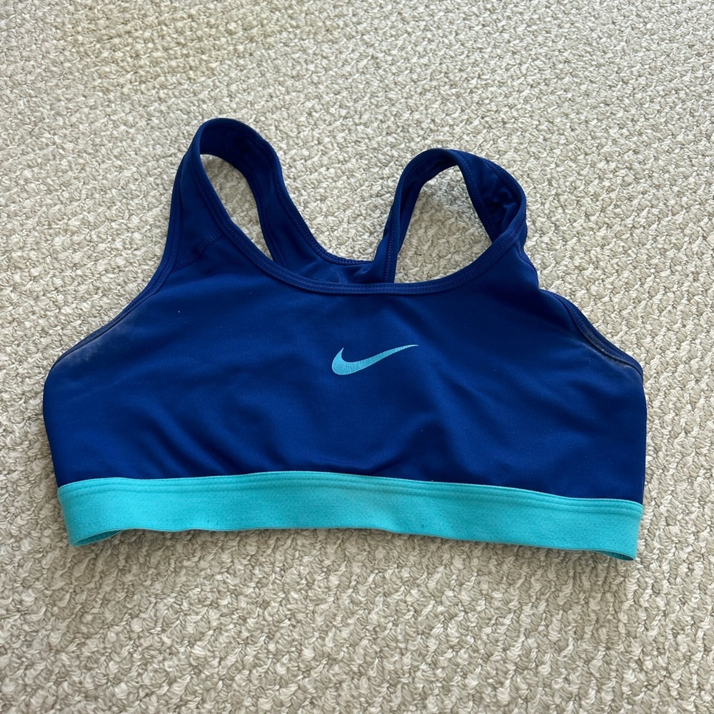 Nike Deep Blue and Aqua Sports Bra
